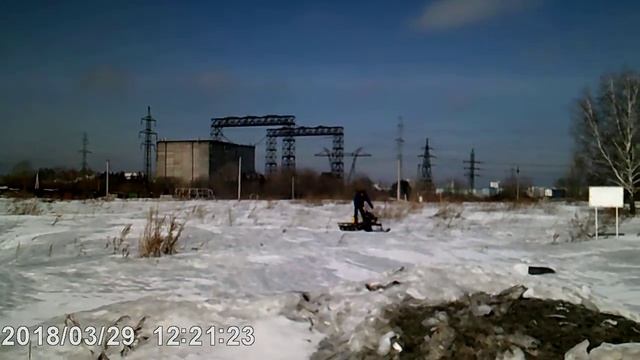 Самодельный снегоход "Нукер"(Первый выезд) смотреть онлайн