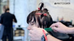 how to cut curly hair bob haircut tutorial