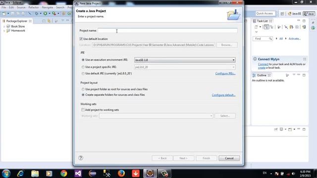 1 How to create project in java Eclipse смотреть онлайн