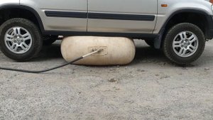 Самодельный воздушный домкрат