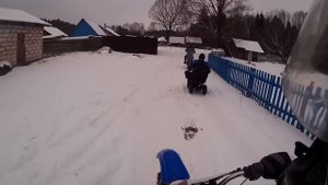 МотоВеселухи/ Зимние покатушки на Минчиках- день #1 и квадроцикл)