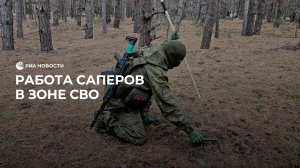 Работа саперов в зоне СВО