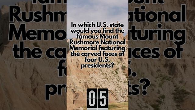 5 Second Facts 4 U - Have you visited Mt.Rushmore? Then you might know this #48hourschallenge