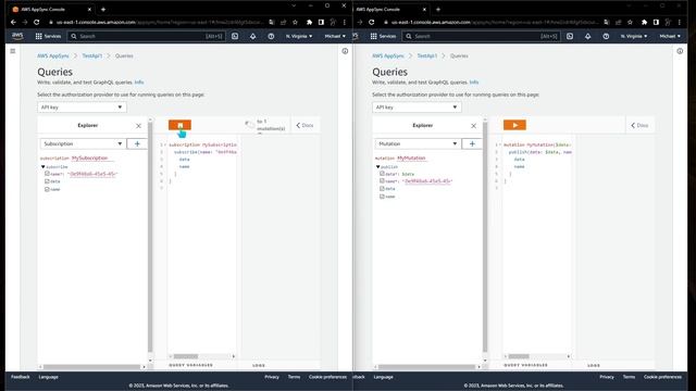 AWS AppSync web sockets example смотреть онлайн