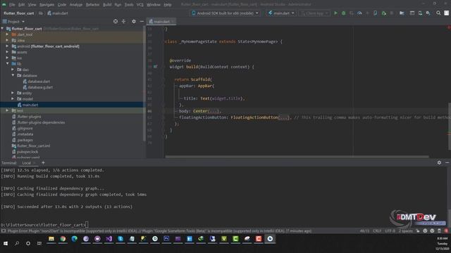 Flutter Tutorial - Build Cart with Floor #1 Create Database