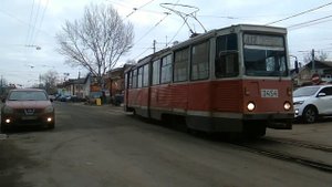 Нижний Новгород. Трамвай КТМ-5 на маршруте 417. 21 декабря 2019