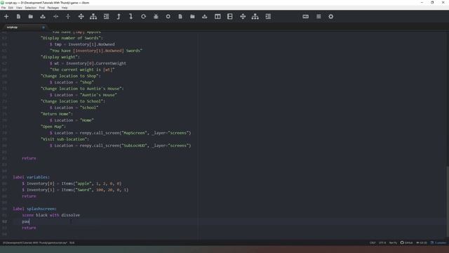 Ren'Py #33 Adding a splash screen. смотреть онлайн