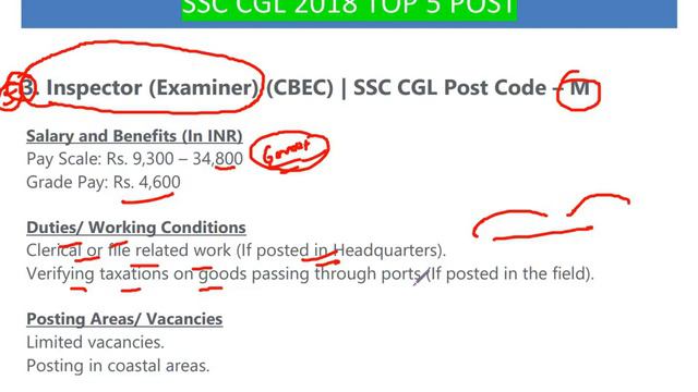 SSC CGL 2018 TOP 5 POST JOB PROFILE . MUST WATCH смотреть онлайн