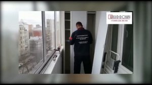 Шкаф на балкон встроенный (процесс установки)