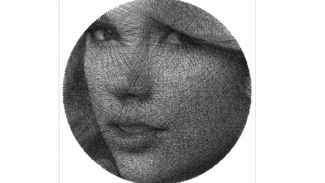 Taylor Swift  Portrait in Python 2020|Automatic Line Art