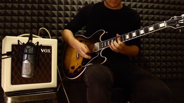 Test - VOX AC4TV - Gibson Midtown - AKG perception 220 смотреть онлайн