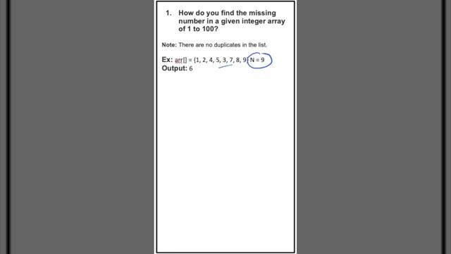 Day 1 | Find missing number from integer array #java смотреть онлайн