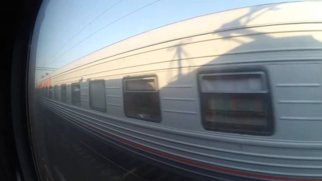 Электровоз ЭП1М-750 с пассажирским поездом станция Прибытково 17.07.2016