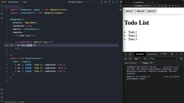 11. Signals: array & typing (Angular V.16) смотреть онлайн