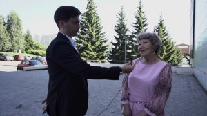 Шуточное интервью на свадьбе молодоженов