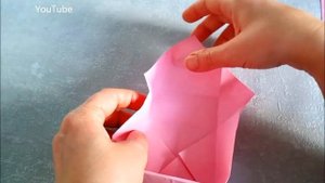 ОРИГАМИ. Как сделать коробочку с крышечкой, которая в одно мгновенье трансформируется в блокнот