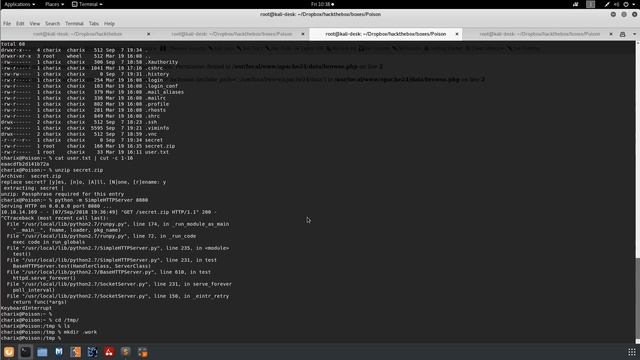 Poison - Hackthebox.eu смотреть онлайн