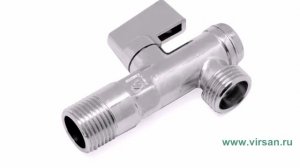 Угловой кран VALTEC VT.282.N.0404 мини 1/2" - 1/2" с фильтром