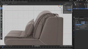 Диван-кровать Дрезден за 14 минут | Sofa bed Dresden in the blender 3d 3.1 | time lapse