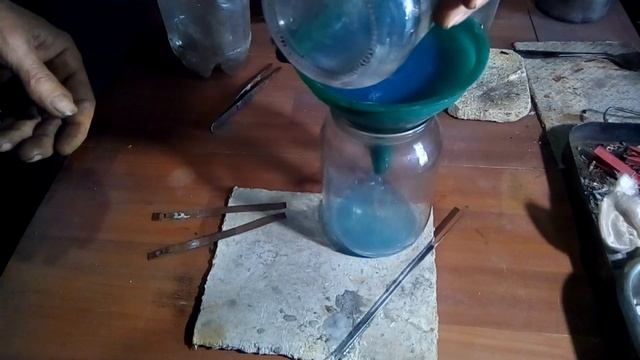 Аффинаж серебра из посеребрёных контактов ПТК телевизора.