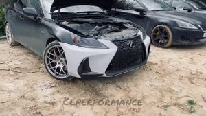 Замена бампера 2013 на бампер 20/17 clperformance Lexus is250/350