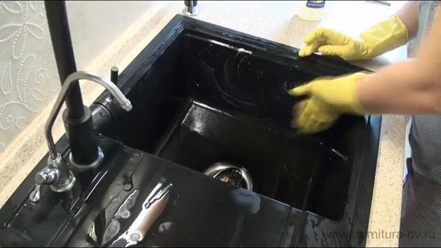 Как почистить мойку каменную (композитную) Флорентина смотреть онлайн