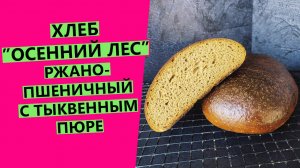 Хлеб ??"Осенний лес": ржано-пшеничный с тыквенным пюре {НА РЖАНОЙ ЗАКВАСКЕ}