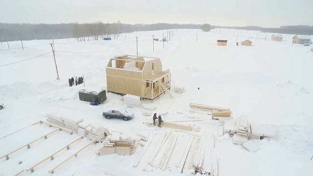 Клевер Коттеджный поселок Зимнее строительство