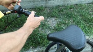 Снял грипсу с руля велосипеда