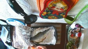 Фаршированная горбуша в духовке.