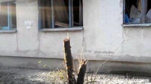 Северодонецк. Снаряд залетел в подъезд жилого дома, последствия 10-07-14.