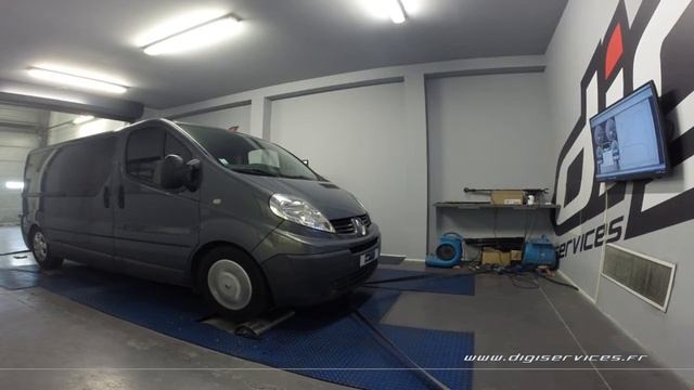 Renault Trafic 2.5 DCI 150cv Reprogrammation Moteur @ 166cv Digiservices Paris 77 Dyno смотреть онлайн