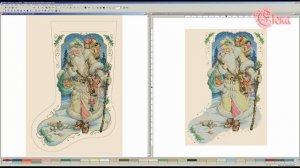 Janlinn Отец зимы вышитая работа, сравнение перенаборов и наборов Жанлин и Буцила.