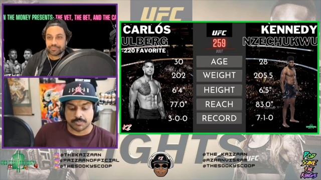 UFC 259: Carlos Ulberg vs. Kennedy Nzechukwu - Full Preview / Predictions / Guess The Line - TVTBTC