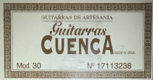 Гитара Cuenca 30 кедр массив - Тёмная ночь из фильма «Два бойца».