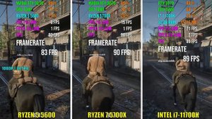 AMD RYZEN 5 5600 vs RYZEN 7 5700X vs INTEL i7-11700K | Test in 6 Games