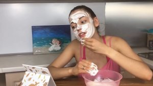Простая МАСКА для лица ОТ МОРЩИН И МЕШКОВ ПОД ГЛАЗАМИ с яичным белком и сахаром ? POLI NA PALME