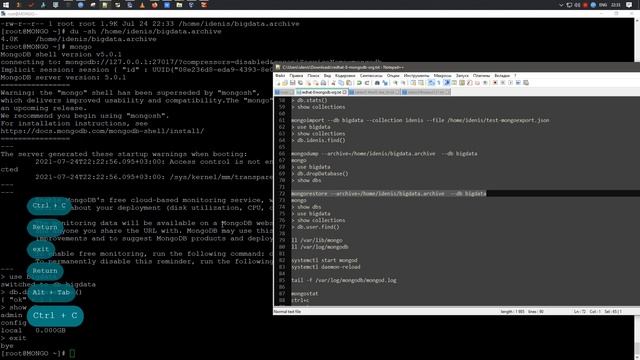 mongodump  mongorestore  MongoDB