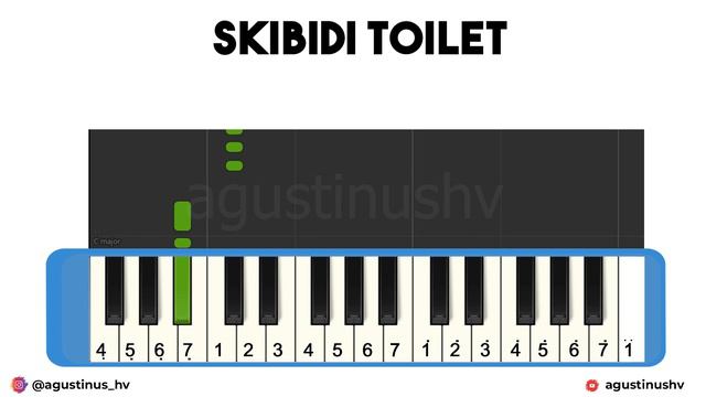 Skibidi Toilet | Skibidi Toilet Meme Song | Skibidi Toilet Piano Easy | Skibidi Toilet Song