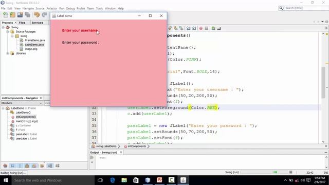 Java Swing Bangla Tutorial 15 : How to set Foreground and background color of JLabel смотреть онлайн