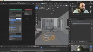 Интерьер заказчику с нуля в 3D. Материалы и настройки рендера в блендер 3д