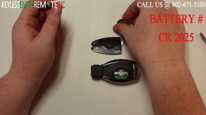 How To Replace A Mercedes Benz GL320 GL350 GL450 GL550 Key Fob Remote Battery