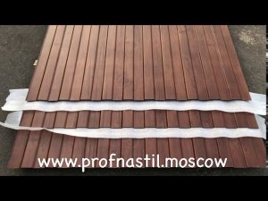 Профнастил С8 под дерево Дуб мореный