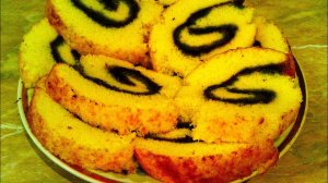 Бисквитный рулет _ ПРОСТО, БЫСТРО и очень ВКУСНО _ НЕЖНЫЙ - тает во рту.mp4