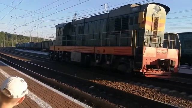 Железная дорога. станция Козлова засека. Ремонтный поезд. смотреть онлайн