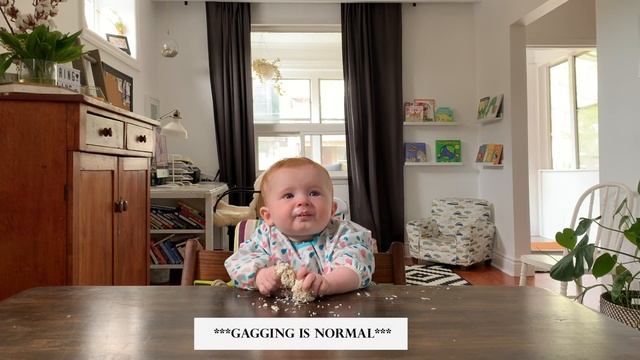 BABY LED WEANING - GREEK YOGURT SNOWBALLS - 6 MONTHS OLD смотреть онлайн