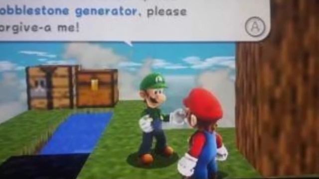 Luigi messed up the cobblestone generator смотреть онлайн