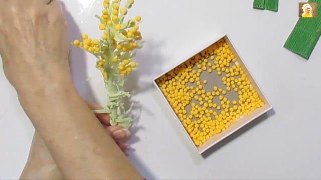 ПОТРЯСАЮЩАЯ ВЕТКА МИМОЗЫ своими руками. Подарки Поделки Идеи ЦВЕТЫ на 8 марта.DIY. смотреть онлайн