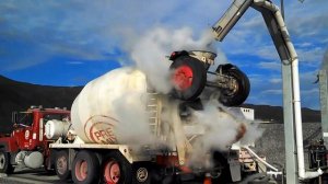 Cryogenic Cooling of Concrete Mix Using Liquid Nitrogen