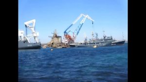 Доузлав, подъем затопленного корабля